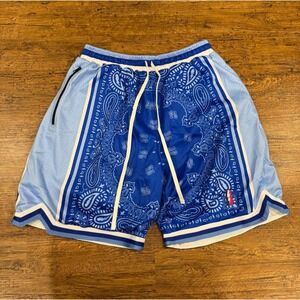 Collect and Select Trillest Blue Nipsey Hussle Swingman Basketball Shorts Men XL